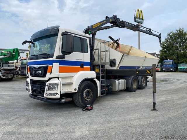 Kipper LKW MAN TG-S 26.400 6x2-2 BL 3-Achs Kipper Kran +Funk+Gr
