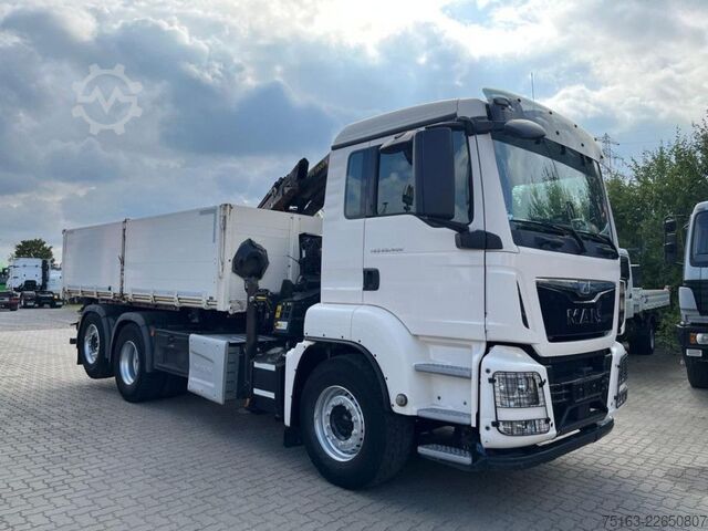 Kipper LKW MAN TG-S 26.400 6x2-2 BL 3-Achs Kipper Kran +Funk+Gr