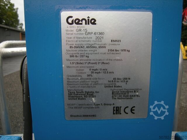 Mobile work platform Genini CR-15