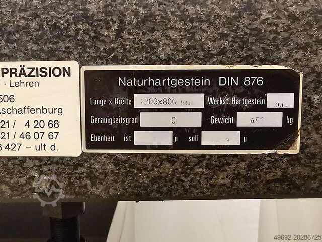 Hartgestinsmessplatte Ultra Precison