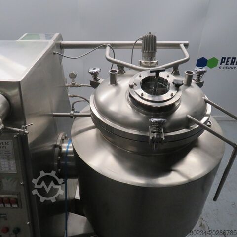 120 Liter 4 PS Edelstahl 3C Vakuum-Dissolver Mischer Doppelwandmantel 3C FRANCE vacuum dissolver mixer