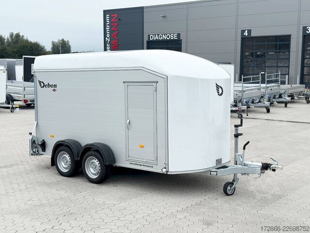 Box trailer Debon CHEVAL LIBERTE DEBON C700 ALU ROADSTER WEISS +SEITENTÜR