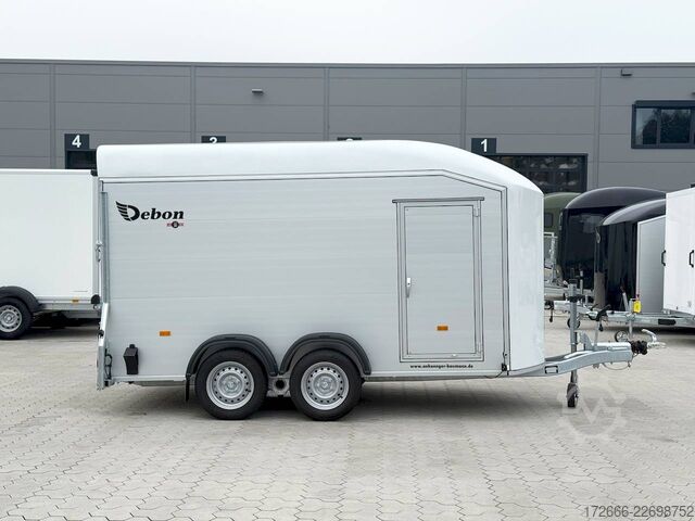 Box trailer Debon CHEVAL LIBERTE DEBON C700 ALU ROADSTER WEISS +SEITENTÜR