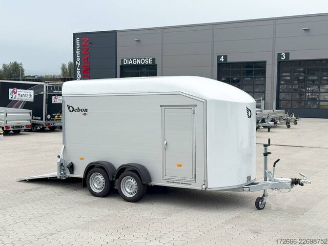 Box trailer Debon CHEVAL LIBERTE DEBON C700 ALU ROADSTER WEISS +SEITENTÜR