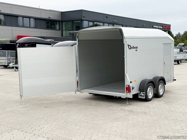 Box trailer Debon CHEVAL LIBERTE DEBON C700 ALU ROADSTER WEISS +SEITENTÜR