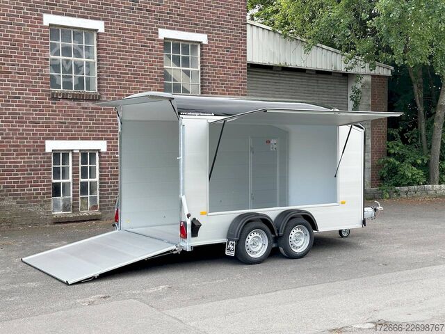 Box trailer Debon CHEVAL LIBERTE DEBON C700 ALU ROADSTER SCHWARZ +SEITENKLAPPE +SEITENTÜR