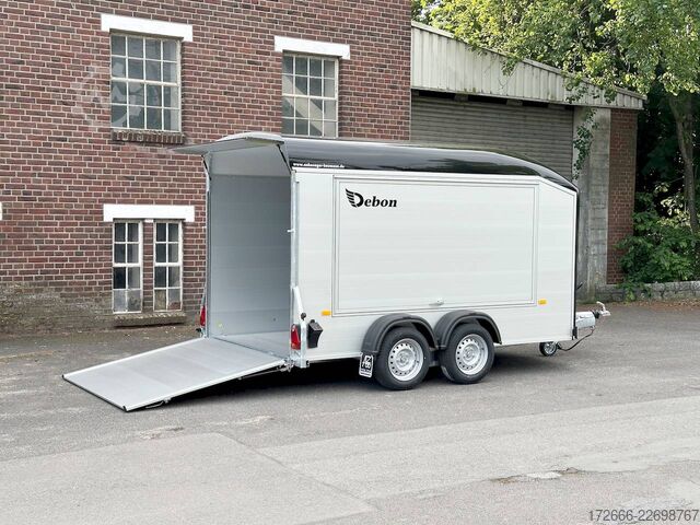 Box trailer Debon CHEVAL LIBERTE DEBON C700 ALU ROADSTER SCHWARZ +SEITENKLAPPE +SEITENTÜR