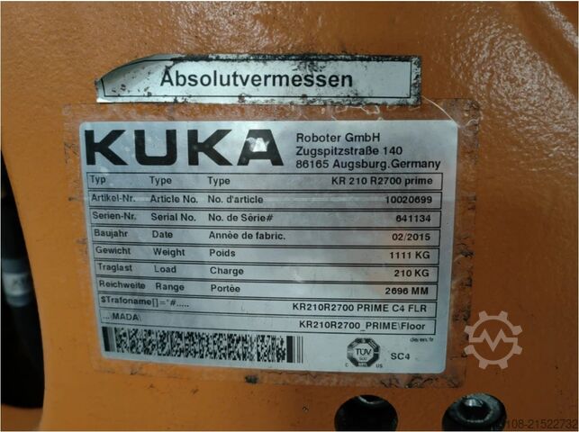 Industrieroboter Kuka KR 210 R2700