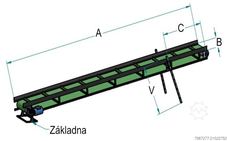 FÖRDERBAND MIT MITNEHMERN 400 x 40 cm Havai Park, s. r. o. 