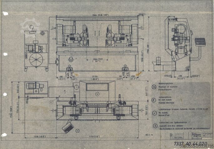 Zentrier- und Endenbearbeitungsmaschine DUAP AG ZS80/1400