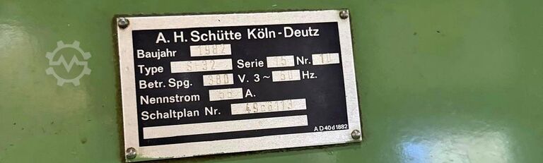 Multi-spindle machine Schütte SF 32