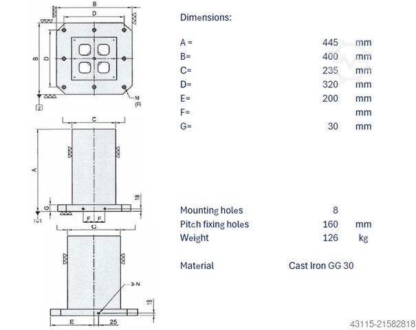 Clamping Cube NN Plt 400 x 400