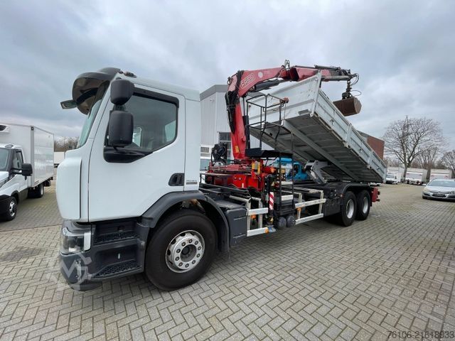 Autokran RENAULT Premium Lander 310.26 6x4 Kipper /Kran