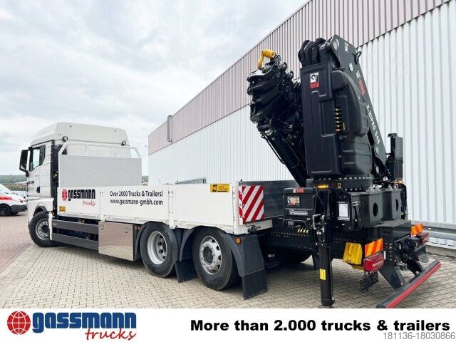 LKW mit Pritsche (offen) MAN TGX 26.510 6x2-4 LL, Kran Hiab X-HiPro 548 E-8,