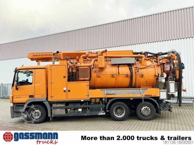 Road sweeper Mercedes-Benz Actros 2544 L 6x2, Lenkachse, Kroll