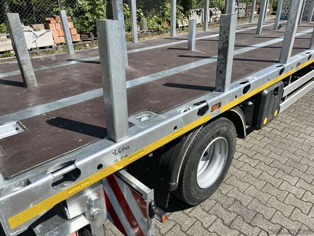 Anhänger mit offener Pritsche Möslein T 2 Plato 8,6m  2 Achs Jumbo- Plato- Anhänger