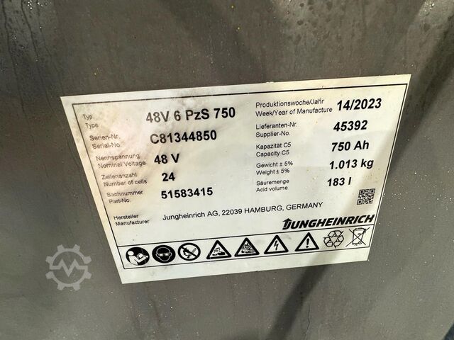 Battery 2023, serviced, safety inspection (UVV) valid until 09/27 Jungheinrich EFG 316