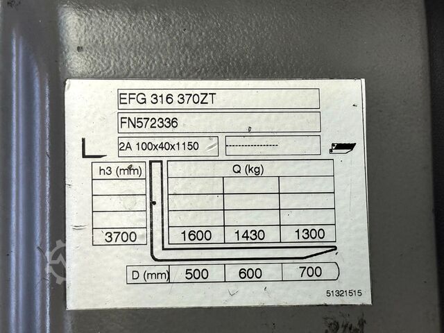 Battery 2023, serviced, safety inspection (UVV) valid until 09/27 Jungheinrich EFG 316