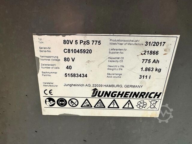 S+UVV 07/27, side protection, electric, 6,532 operating hours Jungheinrich EFG 430