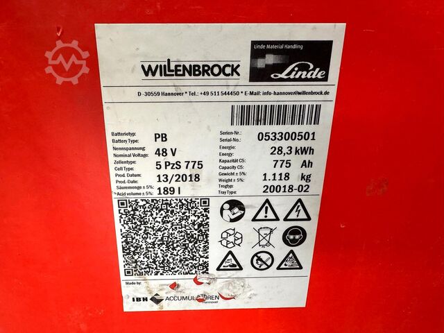 3rd and 4th valve, side shifter, electric, 7,399 operating hours Linde E 20PH