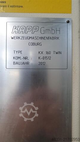 Zahnradschleifmaschine KAPP KX 160 Twin