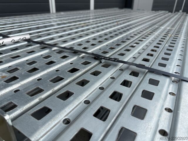 Shelf length: 31.14 linear meters / Shelf unit: 2500x1100 mm META (Thyssen) Multipal S Palettenregalanlage Palettenregal Regal
