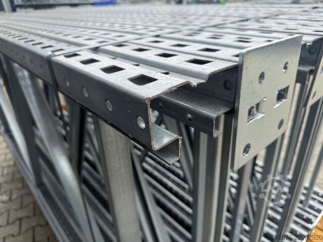 Shelf length: 31.14 linear meters / Shelf unit: 2500x1100 mm META (Thyssen) Multipal S Palettenregalanlage Palettenregal Regal