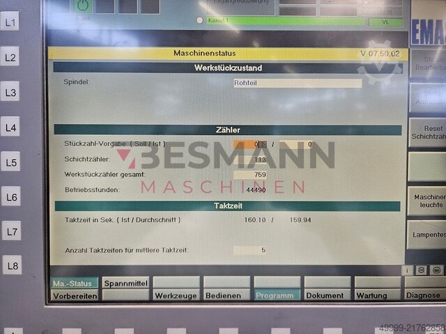 Vertical turning lathe EMAG VL5i