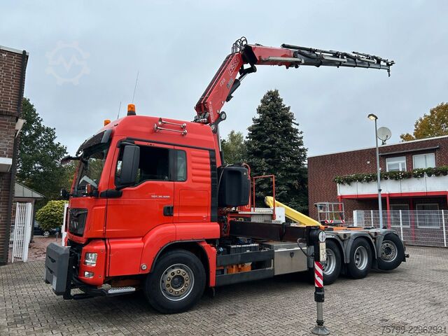 Autokran MAN 35.500 TGS Abroller mit Fassi F315RA.2.26 Kran