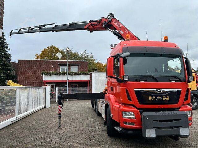 Autokran MAN 35.500 TGS Abroller mit Fassi F315RA.2.26 Kran