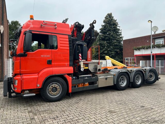 Autokran MAN 35.500 TGS Abroller mit Fassi F315RA.2.26 Kran