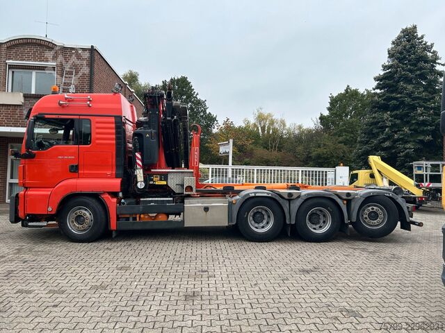 Autokran MAN 35.500 TGS Abroller mit Fassi F315RA.2.26 Kran
