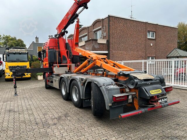 Autokran MAN 35.500 TGS Abroller mit Fassi F315RA.2.26 Kran