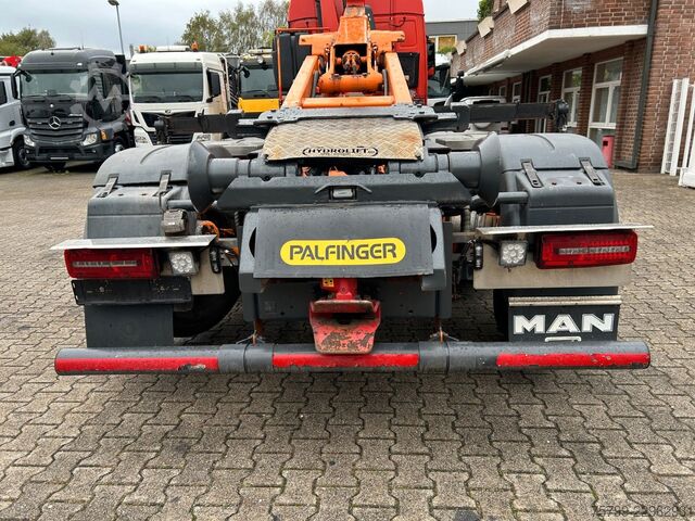Autokran MAN 35.500 TGS Abroller mit Fassi F315RA.2.26 Kran