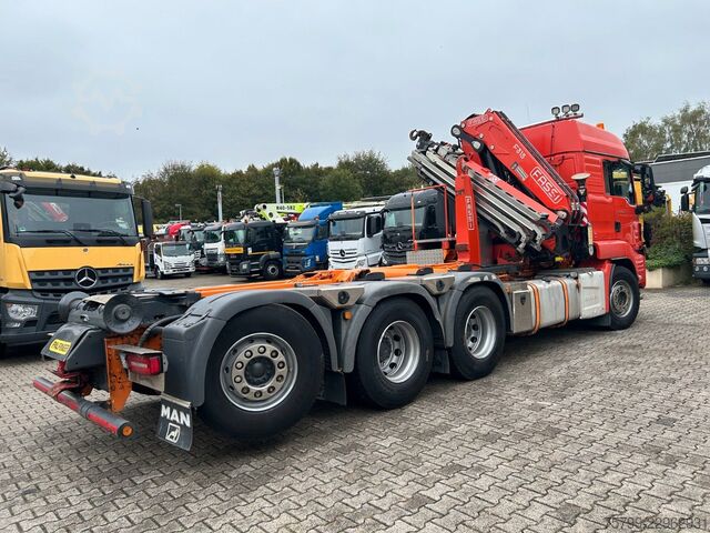 Autokran MAN 35.500 TGS Abroller mit Fassi F315RA.2.26 Kran