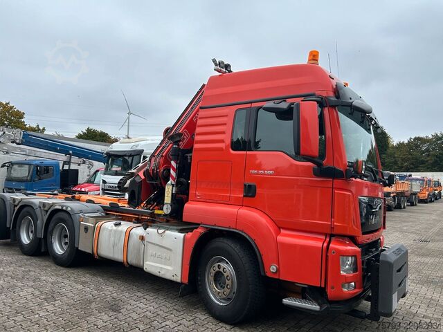 Autokran MAN 35.500 TGS Abroller mit Fassi F315RA.2.26 Kran