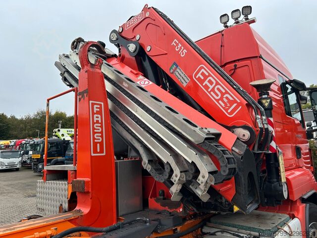 Autokran MAN 35.500 TGS Abroller mit Fassi F315RA.2.26 Kran