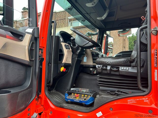 Autokran MAN 35.500 TGS Abroller mit Fassi F315RA.2.26 Kran