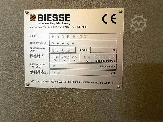 Machining center Biesse Rover 27