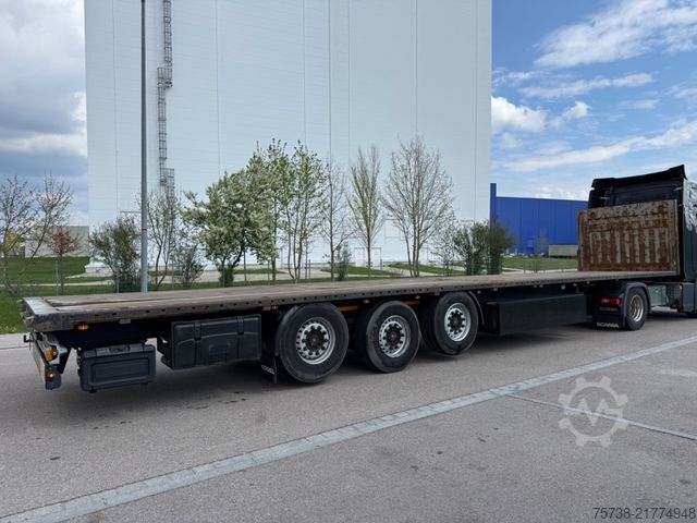Working platform semitrailer KÖGEL SN24 Plateau/2xLIFT-Achsen/Steckrungen