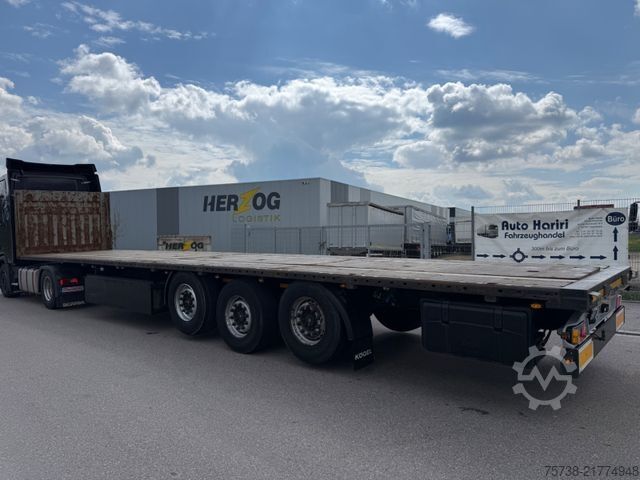 Working platform semitrailer KÖGEL SN24 Plateau/2xLIFT-Achsen/Steckrungen