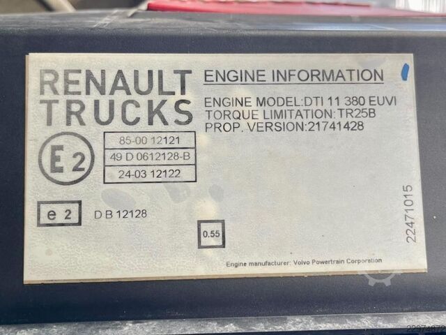 Viehtransport Renault C380 382430 km,  chicken transport,  EURO 6, PA...