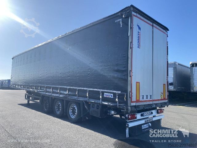 Auflieger mit Pritsche & Plane Schmitz Cargobull Semitrailer Curtainsider Coil Double étage