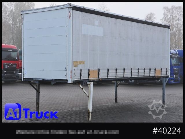 Swap body with flatbed & tarp WECON WPR 745, verzinkt, 2520 innen, Code XL