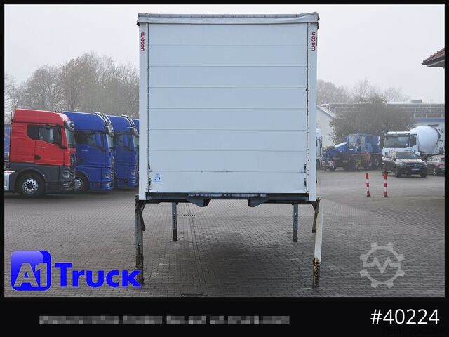 Swap body with flatbed & tarp WECON WPR 745, verzinkt, 2520  innen, Code XL