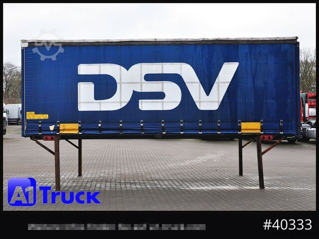 Swap body with flatbed & tarp KRONE 7.45 BDF Wechselbrücke, Schiebeplane