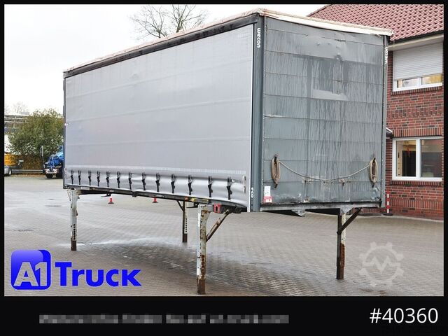 Swap body with flatbed & tarp WECON WPR 782 SG, CODE XL, verzinkt,