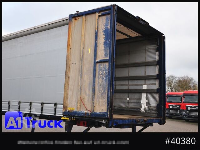 Swap body with flatbed & tarp KRONE 7.45 BDF Wechselbrücke, Schiebeplane