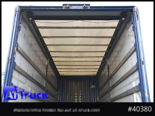 Swap body with flatbed & tarp KRONE 7.45  BDF Wechselbrücke, Schiebeplane