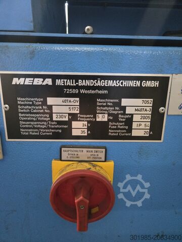 Band saw MEBA 407A-OV